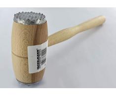 Fackelmann 31440 Attendrisseur à viande 32cm en bois de hêtre/métal, Beige