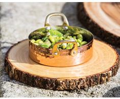 Artesà Plateau à Fromage en Bois Rustique avec Bord en écorce â Rond, Bois Dense, Marron, 21 cm (8)