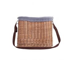 Panier de jardin en osier, Corbeille à Fruits, panier en osier, panier pour fruits et gemüsepflücken, poche en osier pour fruits et légumes