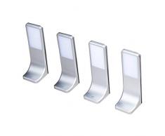 Lampe LED sous meuble éclairage de cuisine luminaire sous-face panneau, choix : lot de 3, température de couleur : blanc chaud