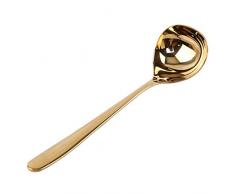 VWH CuillèRe à Soupe En Acier Inoxydable Louche Passoire Grand Cadeau Pour Les Amateurs De Cuisine (Or)