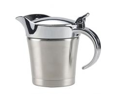 Wankd 500 ML en Acier Inoxydable Saucière Sauce Carafe Double Isolation Sauce Cruche avec Couvercle