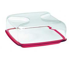 Guzzini, Cloche Ã Fromage CarrÃ©e Gocce, 25,5 x 25,5 x h11,5 cm