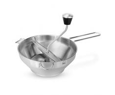 Moulin à légumes | Presse à tomates en acier inoxydable | Broyeur alimentaire | Presse-purée | Machine de brassage rotative | Va au lave-vaisselle | M & W