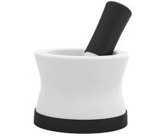 Mortier et pilon EZ-GRIP en céramique et silicone, Mélangeur dépices cuisine, poignée ergonomique, base en silicone anti-dérapante, détachable, lavables en lave-vaisselle par Cooler Kitchen