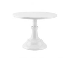 Grand Baker Présentoir à gâteaux de 25,4 cm pour fêtes et mariages avec hauteur réglable blanc