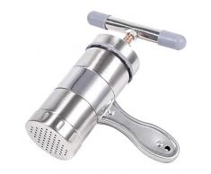 Machine de fabrication de pâtes faite maison en acier inoxydable à commande manuelle portative en acier inoxydable pour des nouilles fraîches Fettuccine Spaghetti Lasagne Pâte Presse à Rouleau Pâte