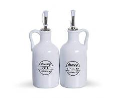 Dcasa Set Vinaigrier Huilier et Récipients pour Aliments Bento-Porte Aliments Articles pour la Maison Unisexe Adulte, Multicolore (Multicolor), Unique