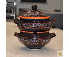 Couscoussier Marrakech Noir - Grand modèle