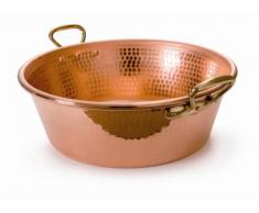 Mauviel 219344 Bassine Ã confiture martelÃ©e P. bronze, Acier Inoxydable, cuivre, 44 cm