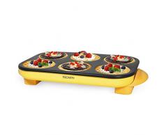 Triomph ETF1613 Crêpière de Table Jaune 1500 W Plaque de 6 Empreintes