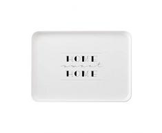 Plateau de service carré de style nordique pour le matin Taille unique 1