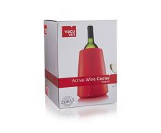 Vacu Vin 3649160 Seau Ã glace Rouge avec ElÃ©ment rafraÃ®chissant