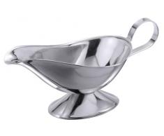 inoxydable saucière avec support 0,45 l