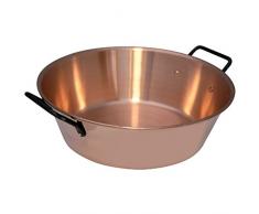 Baumalu 207050 Bassine à Confiture, Cuivre, Blanc, 38 cm