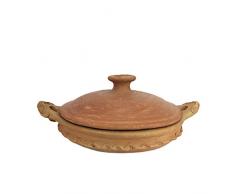 Artisanat Vulcano Tajine Marocain Casserole Marocaine Berbera en terre cuite naturelle