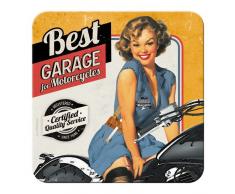 Nostalgic-art-bilderpalette 46108 best garage, jaune, dessous-de-plat