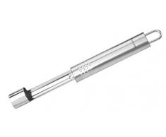 Fackelmann 40438 Vide-Pomme avec poignée Ovale 20cm en INOX, Acier Inoxydable, Argent, 20 x 2,2 x 2 cm