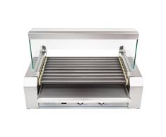 Helloshop26 Appareil Machine à Hot Dog Professionnelle Téflon 16 Saucisses 1 800 Watts, 1800 W