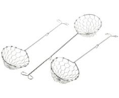 Metaltex 256015010 Écumoires à fondue Inox Pack de 3
