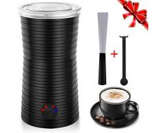 Mousseur à Lait Electrique 4 en 1, Morpilot Mousseur de Lait Automatique 240ml 400W pour Moussage Chaude et Froide et Lait Chauffant, Milk Frother Fonctionnement Silencieux