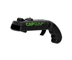 Décapsuleur de bière, mini pistolet décapsuleur en forme de pistolet à boissons, ouvre-capsules pour tir, tirez plus de 5 mètres (fonte) (Noir)