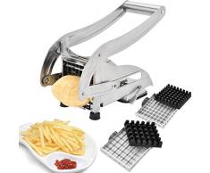 Sopito Coupe Pomme de Terre Acier inoxydable Coupe frites Coupe Patate verser Fait maison chips et Frites