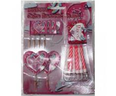 amscan kit décoration Princesses Gateau Anniversaire (Bougies,Tour de Gateau
