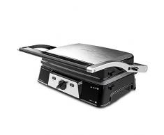 Cecotec Grille-viande Électrique RocknGrill 1500 Take&Clean. Plaques Démontables pour Lave-vaisselle, Revêtement Antiadhérent, Ouverture 180º, Surface de cuisson 29x17cm, Ramasse-graisse, 1500W.