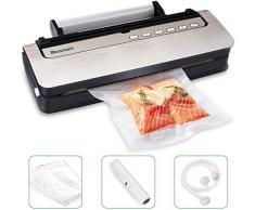 Machine Sous Vide Alimentaire Blusmart 80 kpa Appareil de Mise Sous Vide Alimentaire Automatique avec Fente Amovible et Roller & Cutter, Machine de Scellage à double couche Cuisiner Sous Vide