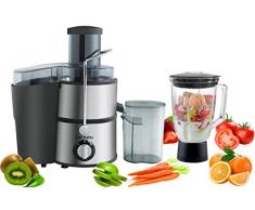 Triomph ETF1421 Centrifugeuse et Blender 2 en 1 Inox, 400 W, 1.5 liters, Rose