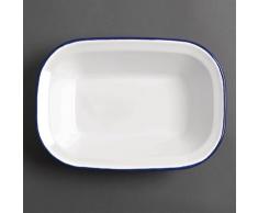 Olympia GM510 Plat Rectangulaire, en émail, 280 mm x 190 mm (Lot de 6)