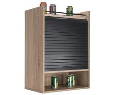 Simmob LUCKY540CNN Meuble Haut de Cuisine Chêne, Panneaux de Fibres de Bois, 76,6