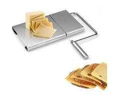 NANAD Coupe-fromage en acier inoxydable pour couper du beurre de fromage et du foie gras, argenté, Taille unique