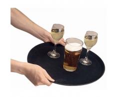 Genware gg1100blk gengrip Plateau, antidérapant, rond, 27,9 cm Noir