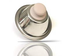 Kerafactum Burgerglocke Cloche Cloche Cloche pour Griller et Fondre la hotte Cheeseburger Burger pour Steaks Hamburger apporte du Fromage à Fondre en Acier Inoxydable Cloche Beige