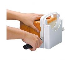 Trancheuse à pain, trancheuse de pain/rôtissage/pain réglable, machine à sandwich, trancheuse de pain à main pliable et réglable avec 5 épaisseurs de tranches