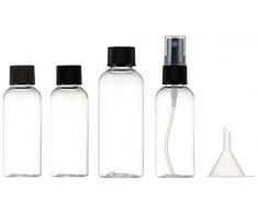 Sac toilettes de sécurité pour vos Avion + 2 x 50 ml, 1 x 80 ml BIBERON et 1 diffuseur avec auffüll Entonnoir (Contenu de la livraison : 1 poche de sécurité toilettes avec contenu)