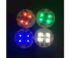 4 couleurs Mini éclairage de bouteille potable Stickers Glorifier Dessous de Verre – Lot de 4