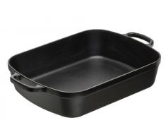 Le Creuset, Plat Signature Rectangulaire en Fonte Ãmaillée, 37 cm, Compatible avec Toutes Sources de Chaleur (Induction Incluse), Volume : 6.6 L, 4.74 kg, Noir