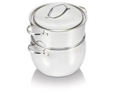 Bekaline 16303104 Casimir Couscoussier en acier inoxydable 24 cm