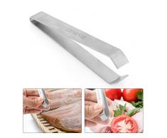 YFB 2 Pièce en Acier Inoxydable Fish Bone Remover Pince À Os De Poisson Pince Pince Pratique Enlèvement De La Pince Pince Pince Fruits De Mer Outils
