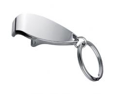 Vertrieb durch presents & more P & M Porte-clés en métal avec décapsuleur – Décapsuleur chromglänzend