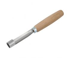 Fackelmann 31078 Vide-Pomme Fair 16,5cm en Bois de hêtre/INOX, Beige/Argent, 16,5 x 7,9 x 2 cm