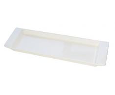 Eñe Chun Plat rectangulaire, 30 cm Blanc