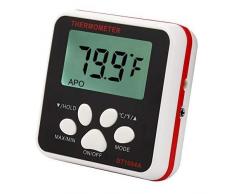 Szblk Aliments Thermomètre Barbecue Grill thermomètre à Viande, thermomètre Alimentaire numérique à Lecture instantanée Cuisine Cuisson BBQ pierrade testeur Temp avec sonde