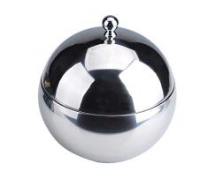 DaoRier Seau à Glace en Acier Inoxydable Seau à Glace sphérique Seau à Glace Isotherme avec Couvercle 2L Ustensiles pour Bar et Vin Champagne