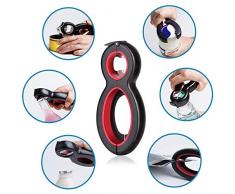 Ouvre-Boîte et Ouvre-Bouteille Ensembles, Ponangaga multifonctionnel Kitchen Tool à faible effort pour la main basse, larthrite, âgées, femmes (6 in 1)