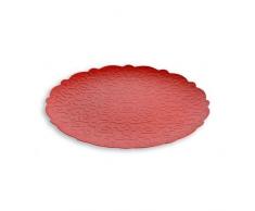 Plateau rond en acier col. Rouge cm 35 Dressed