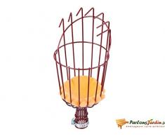 Panier cueille fruits métallique Ø14cm